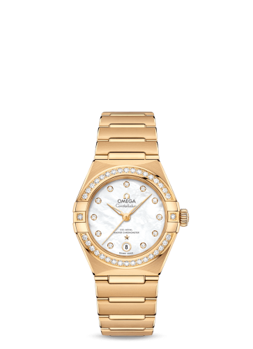Omega Constellation Manhattan 29 Co-Axial Master Chronometer Yellow Gold / MOP / Diamond